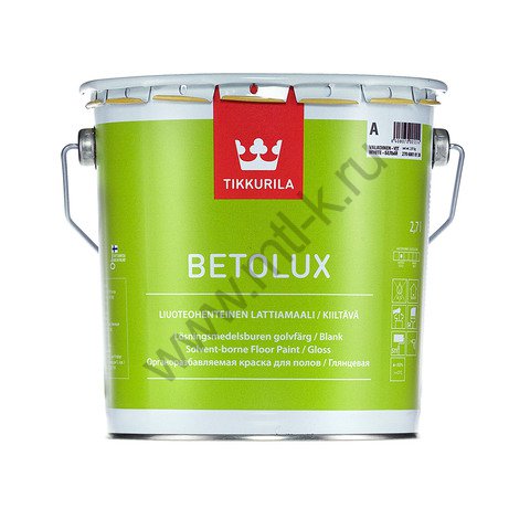 Tikkurila Betolux / Тиккурила Бетолюкс краска для пола внутри помещения