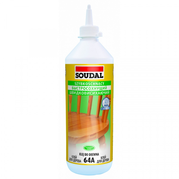 Soudal 64A быстросохнущий клей для дерева