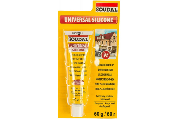 Soudal универсальный силикон (тюбик)