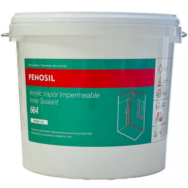 Penosil Acrylic Vapor Impermeable Inner Sealant 664 герметик акриловый пароизоляционный внутренний 7 кг